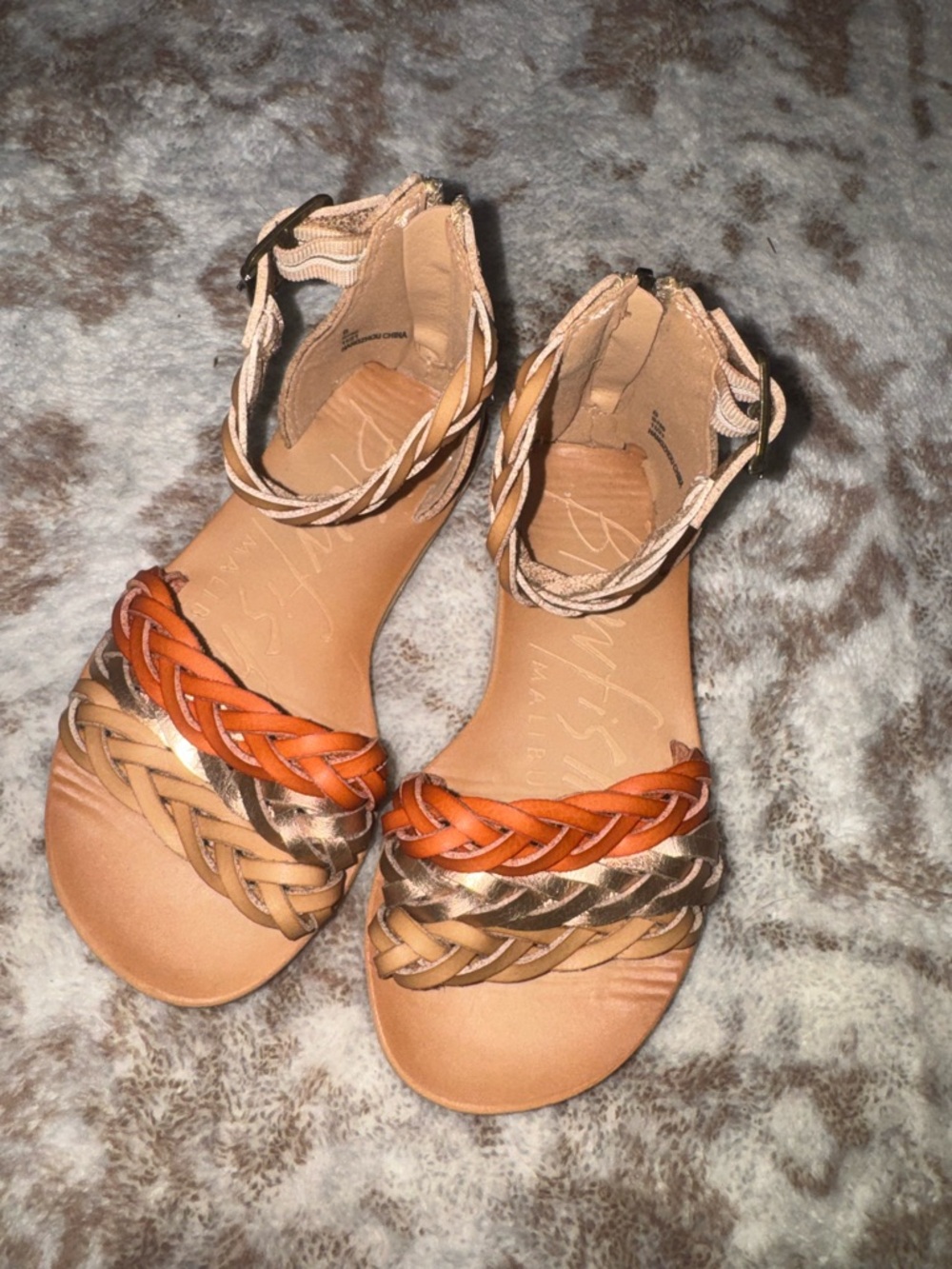 Girls Blowfish Malibu Delite in Dune/Lotus/Rose Gold